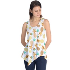 Seamless Summer Fruits Pattern Sleeveless Tunic by TastefulDesigns