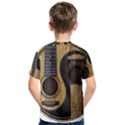 Old And Worn Acoustic Guitars Yin Yang Kids  Cotton Tee View2