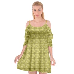 Golden Scales Cutout Spaghetti Strap Chiffon Dress by Brini