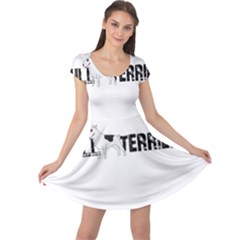 Bull Terrier  Cap Sleeve Dresses by Valentinaart