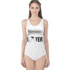 Bull Terrier  One Piece Swimsuit by Valentinaart