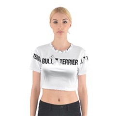 Bull Terrier  Cotton Crop Top by Valentinaart