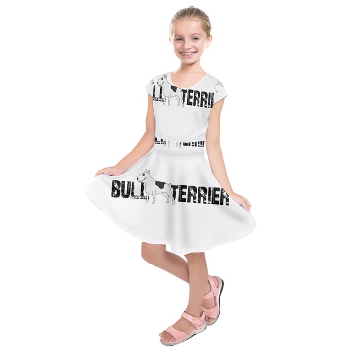 Bull terrier  Kids  Short Sleeve Dress