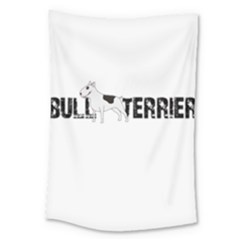 Bull Terrier  Large Tapestry by Valentinaart