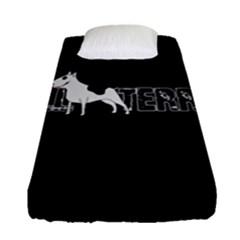 Bull Terrier  Fitted Sheet (single Size) by Valentinaart