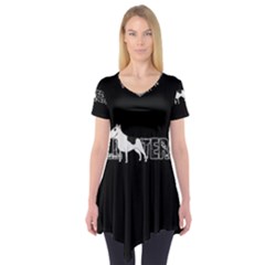 Bull Terrier  Short Sleeve Tunic  by Valentinaart