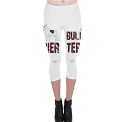 Bull Terrier  Capri Leggings  by Valentinaart