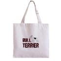 Bull terrier  Zipper Grocery Tote Bag View1