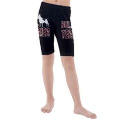 Bull Terrier  Kids  Mid Length Swim Shorts by Valentinaart