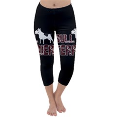 Bull Terrier  Capri Winter Leggings  by Valentinaart