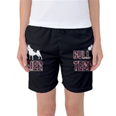 Bull Terrier  Women s Basketball Shorts by Valentinaart