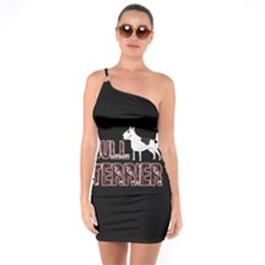 Bull Terrier  One Soulder Bodycon Dress by Valentinaart