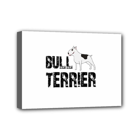 Bull Terrier  Mini Canvas 7  X 5  by Valentinaart