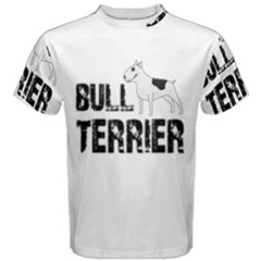 Bull Terrier  Men s Cotton Tee by Valentinaart