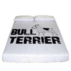 Bull Terrier  Fitted Sheet (king Size) by Valentinaart