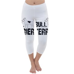 Bull Terrier  Capri Winter Leggings  by Valentinaart