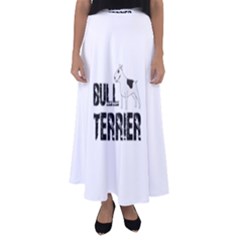 Bull Terrier  Flared Maxi Skirt by Valentinaart