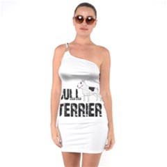 Bull Terrier  One Soulder Bodycon Dress by Valentinaart