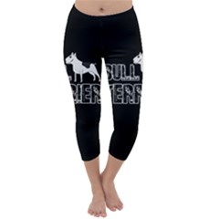 Bull Terrier  Capri Winter Leggings  by Valentinaart