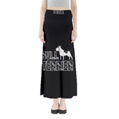 Bull Terrier  Full Length Maxi Skirt by Valentinaart