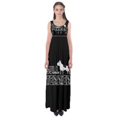 Bull Terrier  Empire Waist Maxi Dress by Valentinaart