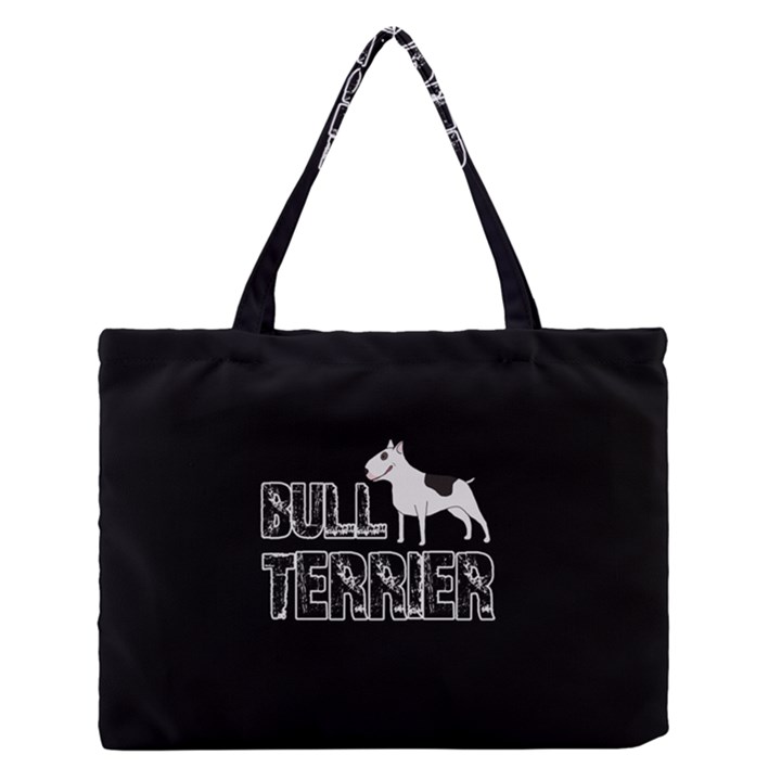 Bull terrier  Medium Zipper Tote Bag