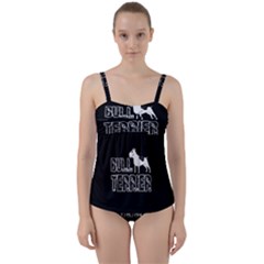 Bull Terrier  Twist Front Tankini Set