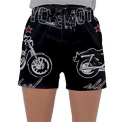 Motorcycle Old School Sleepwear Shorts by Valentinaart