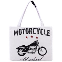 Motorcycle Old School Mini Tote Bag by Valentinaart