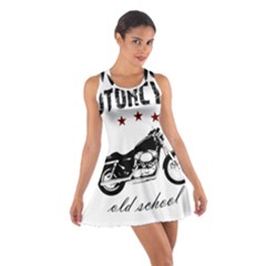 Motorcycle Old School Cotton Racerback Dress by Valentinaart