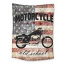 Motorcycle old school Medium Tapestry View1