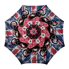 Motorcycle Old School Golf Umbrellas by Valentinaart