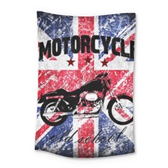 Motorcycle Old School Small Tapestry by Valentinaart