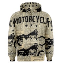 Motorcycle Old School Men s Zipper Hoodie by Valentinaart