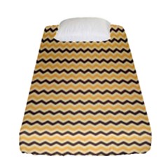 Colored Zig Zag Fitted Sheet (single Size) by Colorfulart23