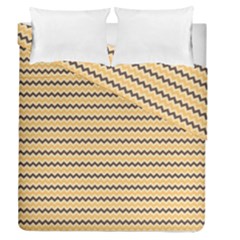 Colored Zig Zag Duvet Cover Double Side (queen Size) by Colorfulart23