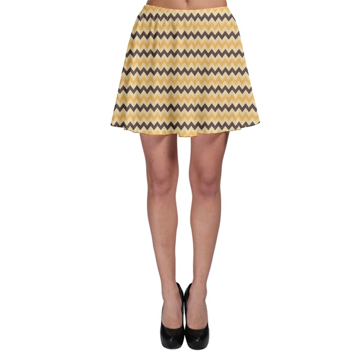 Colored Zig Zag Skater Skirt