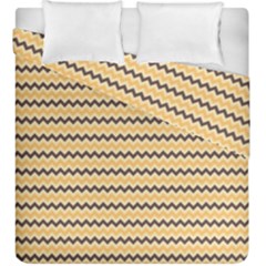 Colored Zig Zag Duvet Cover Double Side (king Size)