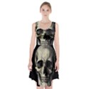 Newspaper skull Racerback Midi Dress View1