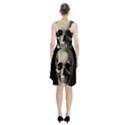 Newspaper skull Racerback Midi Dress View2