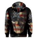 American flag skull Men s Zipper Hoodie View2