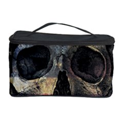 American Flag Skull Cosmetic Storage Case by Valentinaart