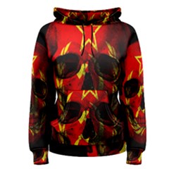 Russian Flag Skull Women s Pullover Hoodie by Valentinaart