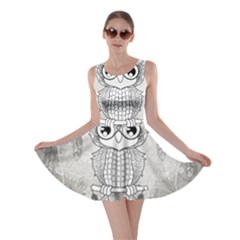 Wonderful Owl, Mandala Design Skater Dress by FantasyWorld7