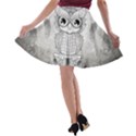 Wonderful Owl, Mandala Design A-line Skater Skirt View2