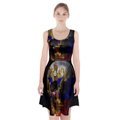 Russian Flag Skull Racerback Midi Dress by Valentinaart