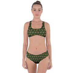 Plants And Flowers Criss Cross Bikini Set by linceazul