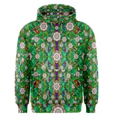 Pearl Flowers In The Glowing Forest Men s Pullover Hoodie by pepitasart