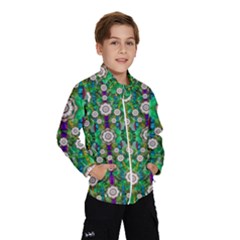 Pearl Flowers In The Glowing Forest Wind Breaker (kids) by pepitasart