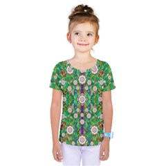 Pearl Flowers In The Glowing Forest Kids  One Piece Tee